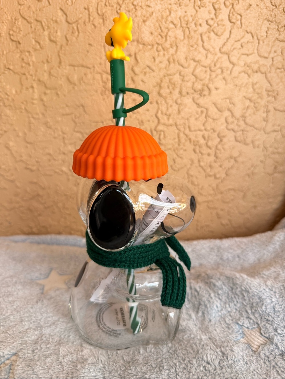Starbucks and Peanuts Halloween Collection. Glass Snoopey.